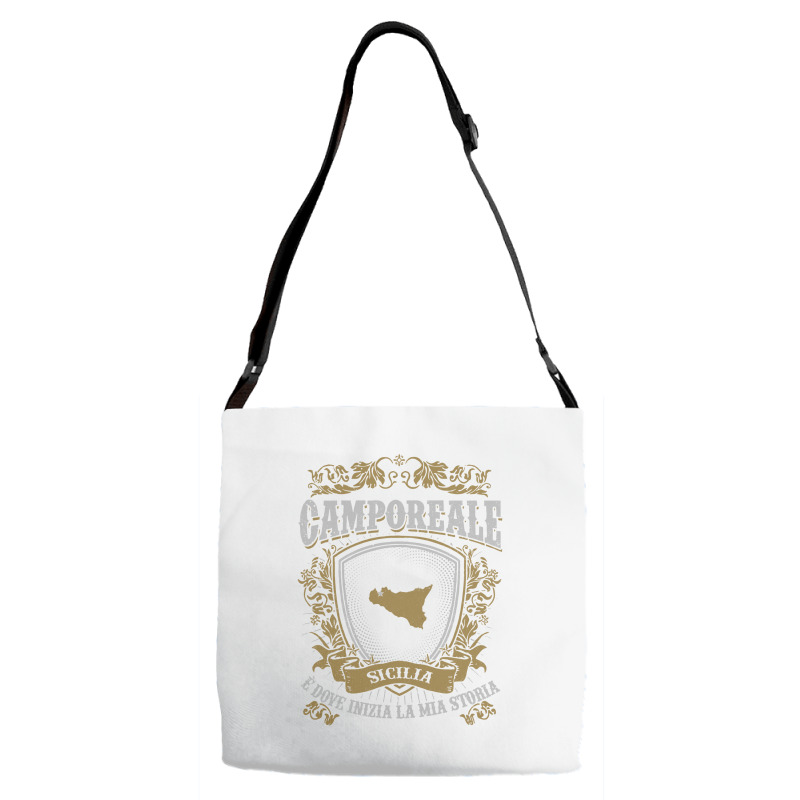 Camporeale Sicilia E Dove Inizia La Mia Storia Shirt Adjustable Strap Totes | Artistshot