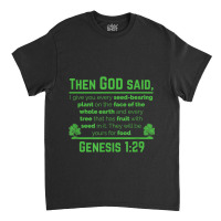 Genesis 129 Plant Based Diet Vegan Vegetarian Animal Lovers Mask Classic T-shirt | Artistshot