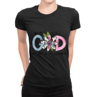 God All Things Are Possible Flower Lover Christian Believer Men Women Ladies Fitted T-shirt | Artistshot