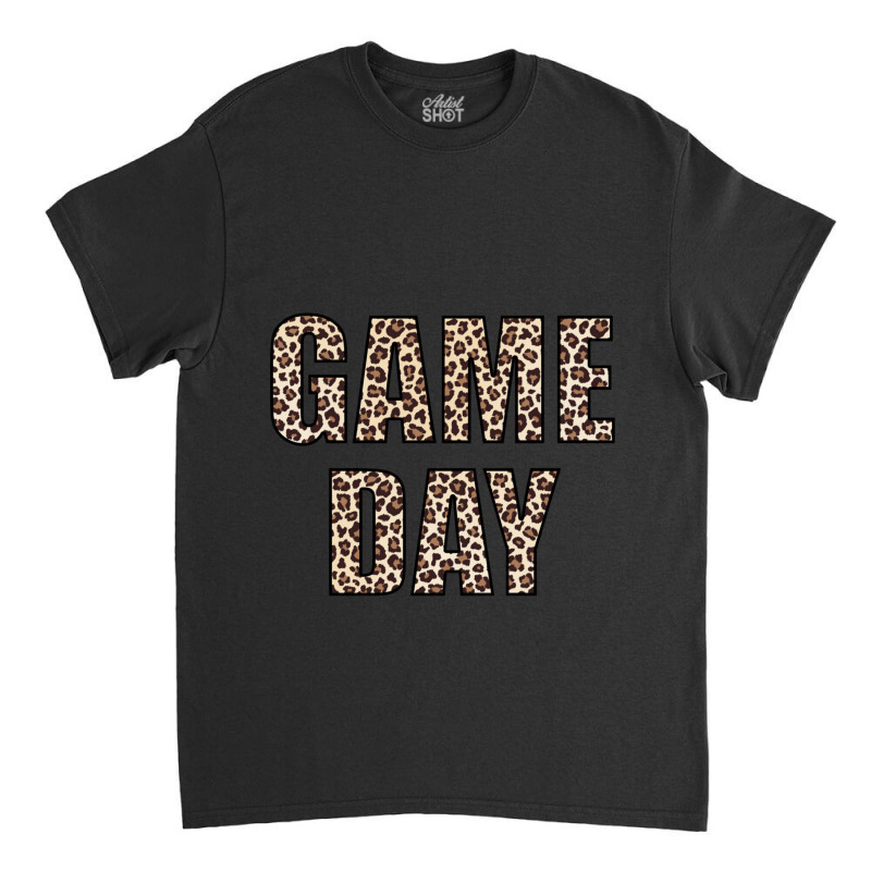 Game Day Leopard Football Fan Big Game Long Sleeve Classic T-shirt by Artist-Shannon | Artistshot