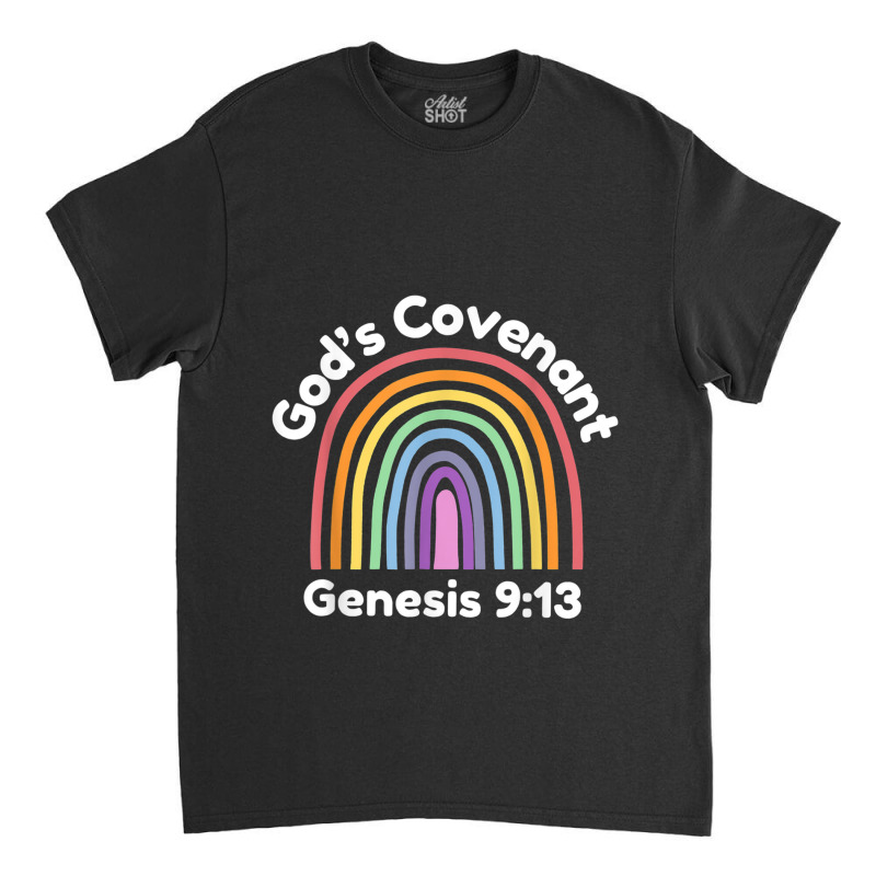 God’s Covenant Rainbow  Genesis 913 Christian Characters Video Game Classic T-shirt by Aria-Proctor | Artistshot