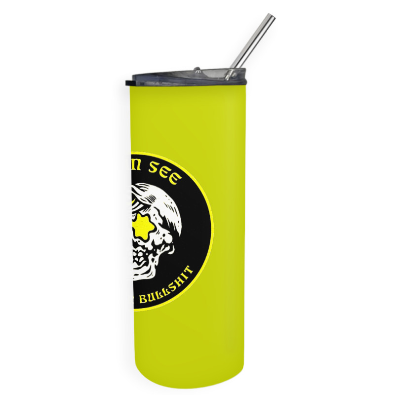 Skull Pop Art Skinny Tumbler by zig street | Artistshot