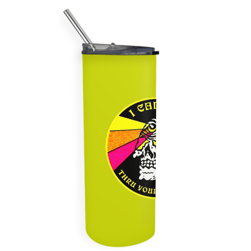 Skull Pop Art Skinny Tumbler by zig street | Artistshot