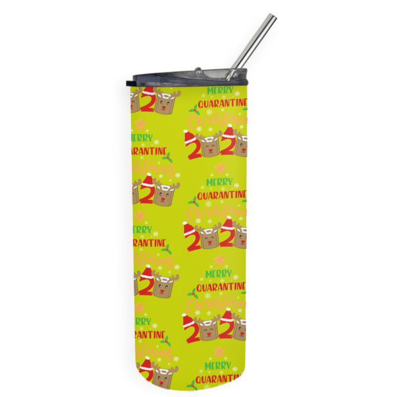 Merry Quarantine Christmas 2020 Skinny Tumbler | Artistshot