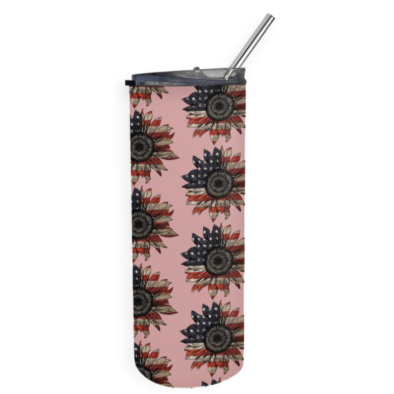 American Sunflower Skinny Tumbler | Artistshot