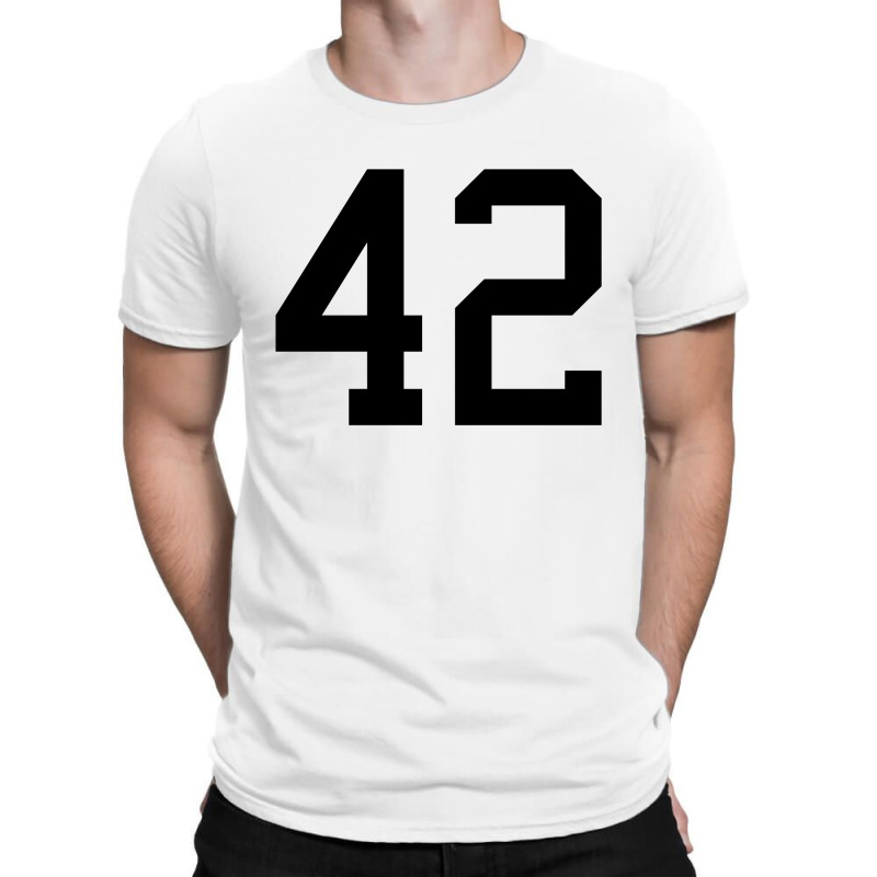 Custom Mariano Rivera Number 42 (black) T-shirt By Redberries