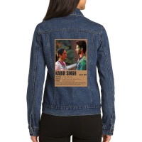 Classic Retro  Bollywood Dance Art Ladies Denim Jacket | Artistshot