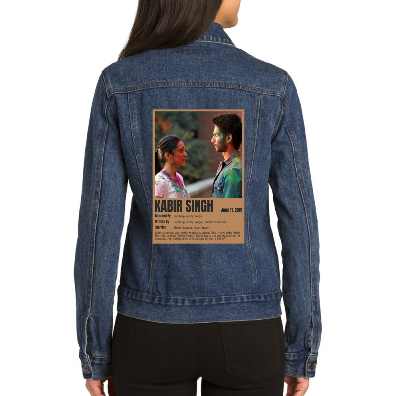 Classic Retro  Bollywood Dance Art Ladies Denim Jacket by LandinArtists | Artistshot