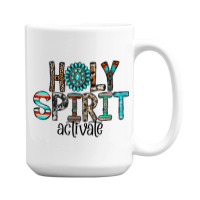 Holy Spirit Activate Western Leopard Christian Religious Mens Best 15 Oz Coffee Mug | Artistshot