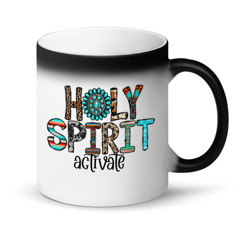 Holy Spirit Activate Western Leopard Christian Religious Mens Best Magic Mug | Artistshot