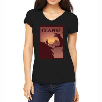 Retro Cartoon  Settlements Day Gift Women's V-neck T-shirt | Artistshot