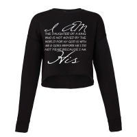 I Am His Daughter Of A King Inspiring Faith Christian Women Poster Cropped Sweater | Artistshot