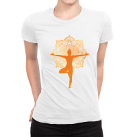 Yoga Girl Ladies Fitted T-shirt | Artistshot