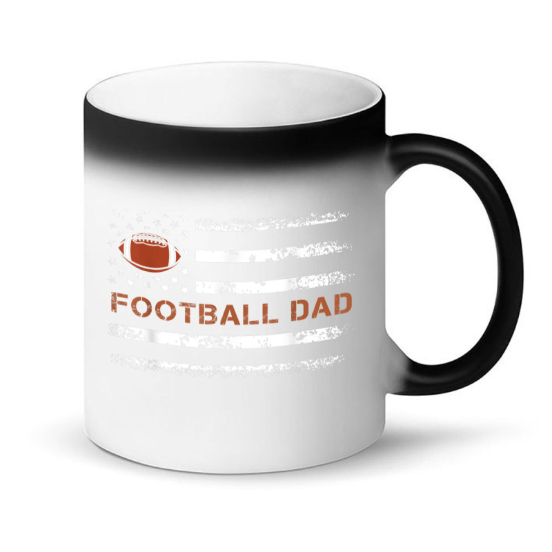 Mens Football Papa Best Dad Ever Fatherhood Daddy Fathers Day Magic Mug | Artistshot