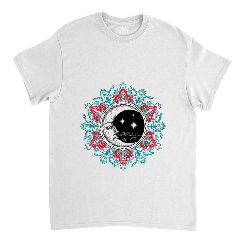 Moon Mandala Classic T-shirt by Pompoyo | Artistshot