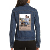 Vintage Graphic Bollywoods Poster Ladies Denim Jacket | Artistshot