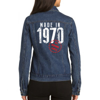 Made In 1970 All Original Parts Ladies Denim Jacket | Artistshot