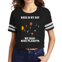 Pluto Planet  Back In My Day We Had Nine Planets Pluto Scorecard Crop Tee | Artistshot