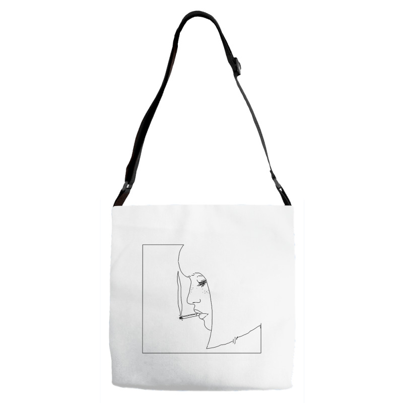 Smoking Woman Adjustable Strap Totes | Artistshot