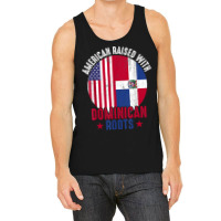 American Raised With Dominican Roots Dominican Republic Flag T Shirt Tank Top | Artistshot