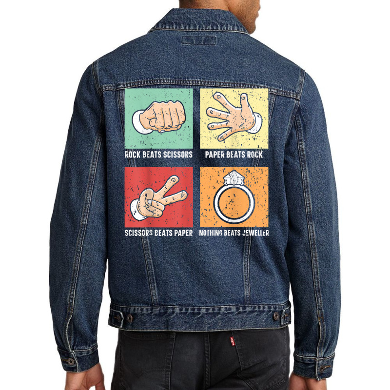 Goldsmith And Wine Make Everything Fine Jewelry Making T Shirt Men Denim Jacket | Artistshot