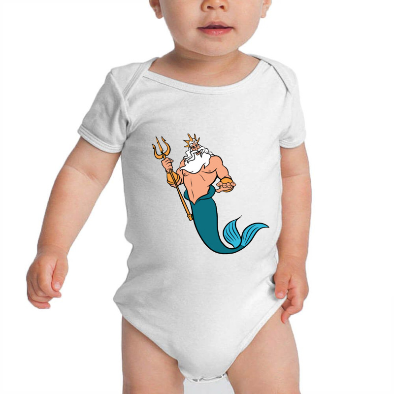 King Triton Baby Bodysuit by tomorrowsproblems | Artistshot