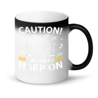 Musician Harpist Harp Player Caution! I Always Harp On T Shirt Magic Mug | Artistshot