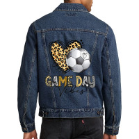 Soccer Game Day Vibes Soccer Mom Game Day Season Men Denim Jacket | Artistshot