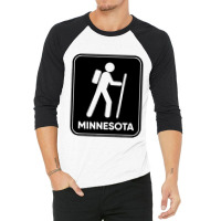 Hike Minnesota 3/4 Sleeve Shirt | Artistshot