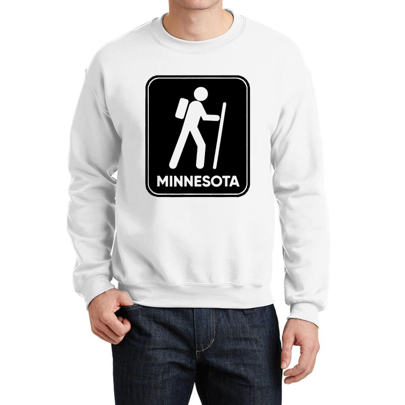 Hike Minnesota Crewneck Sweatshirt by MickeyMouse | Artistshot