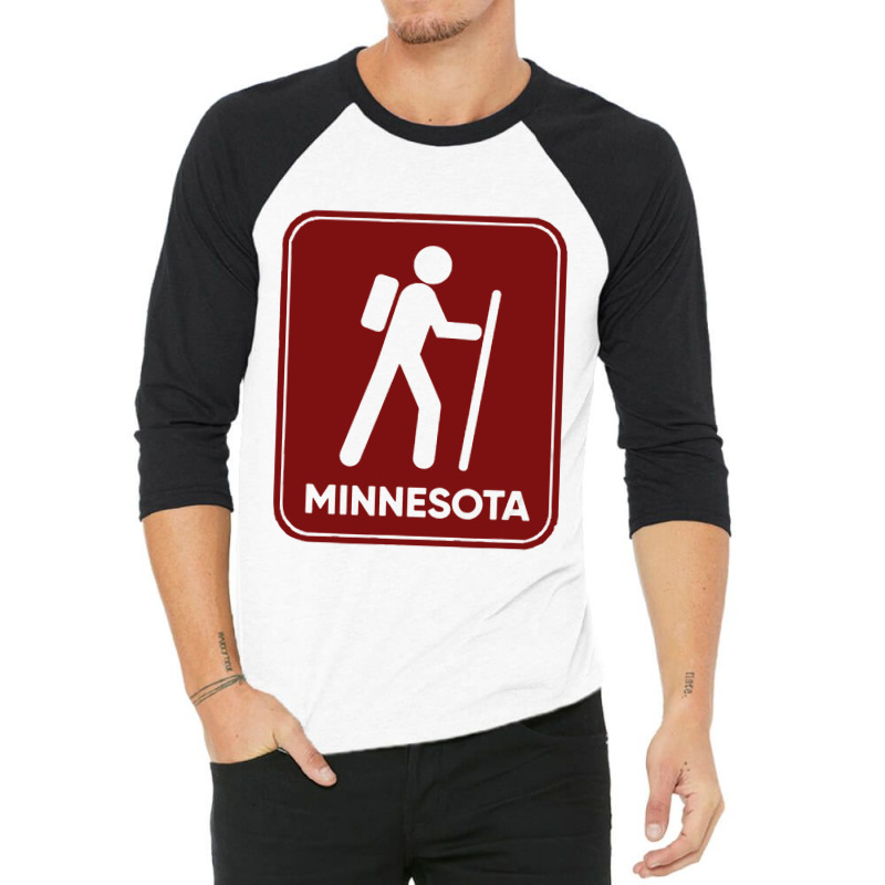 Hike Minnesota 3/4 Sleeve Shirt by MickeyMouse | Artistshot