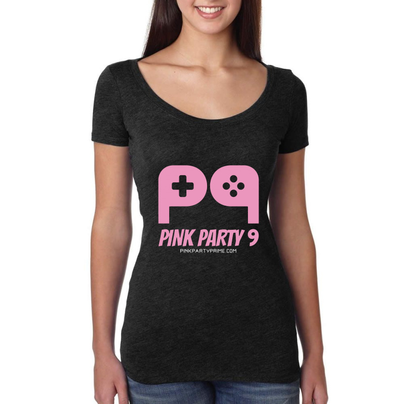 Pink Party Prime 9 Women's Triblend Scoop T-shirt by earlrhea | Artistshot