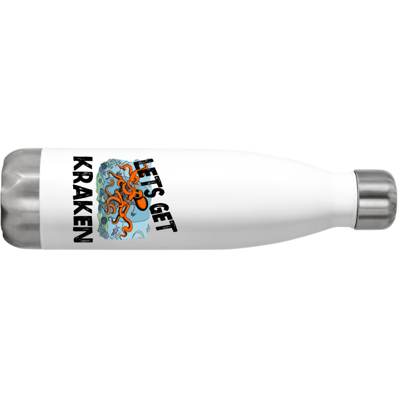 Art Character Lets Get Kraken Halloween Stainless Steel Water Bottle | Artistshot