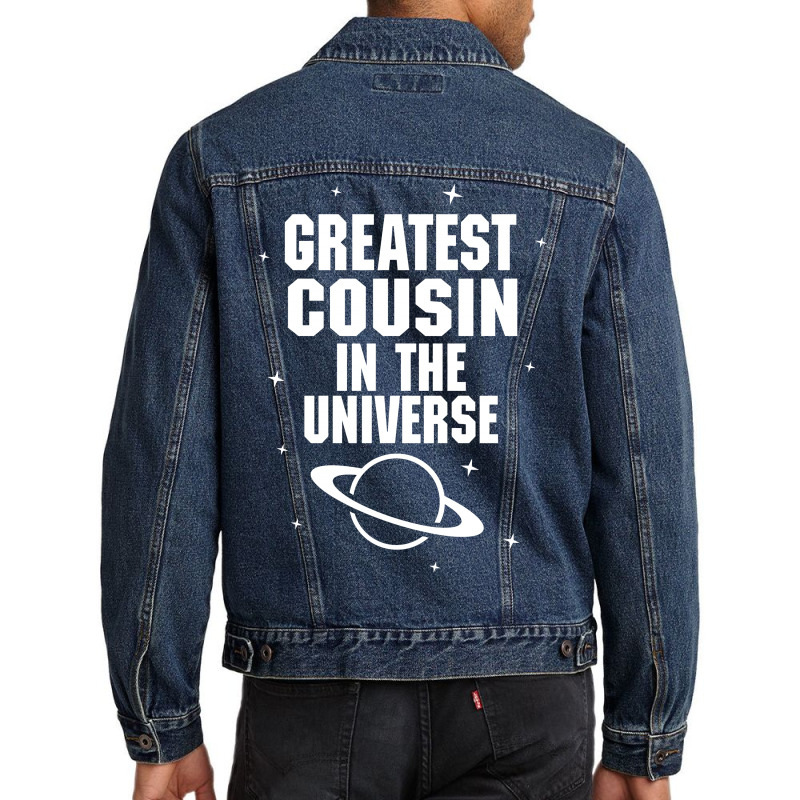 Greatest Cousin In The Universe Men Denim Jacket | Artistshot