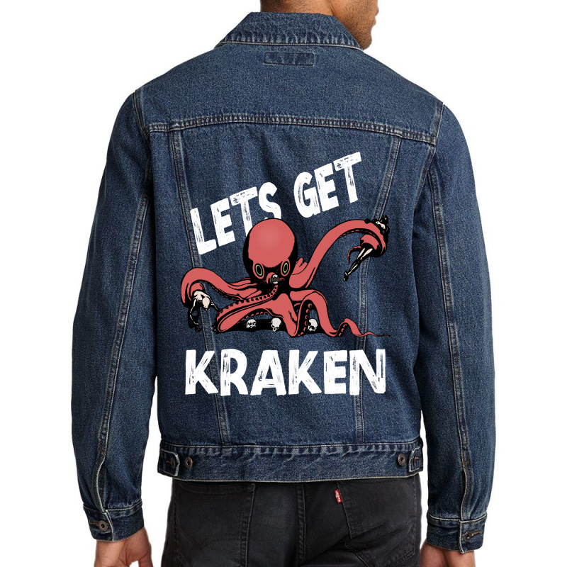 Gift For Fans Lets Get Kraken Art Men Denim Jacket | Artistshot