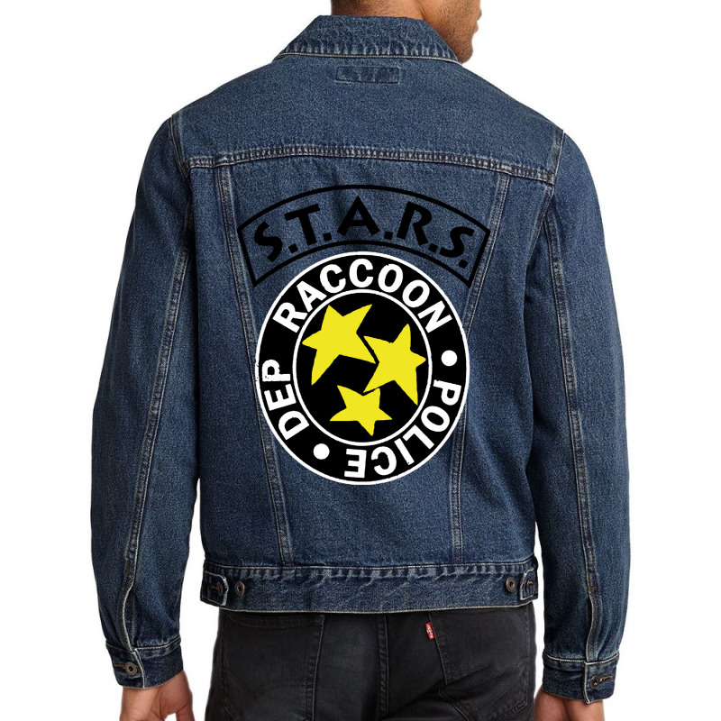 Stars Raccoon Police Dept Men Denim Jacket | Artistshot