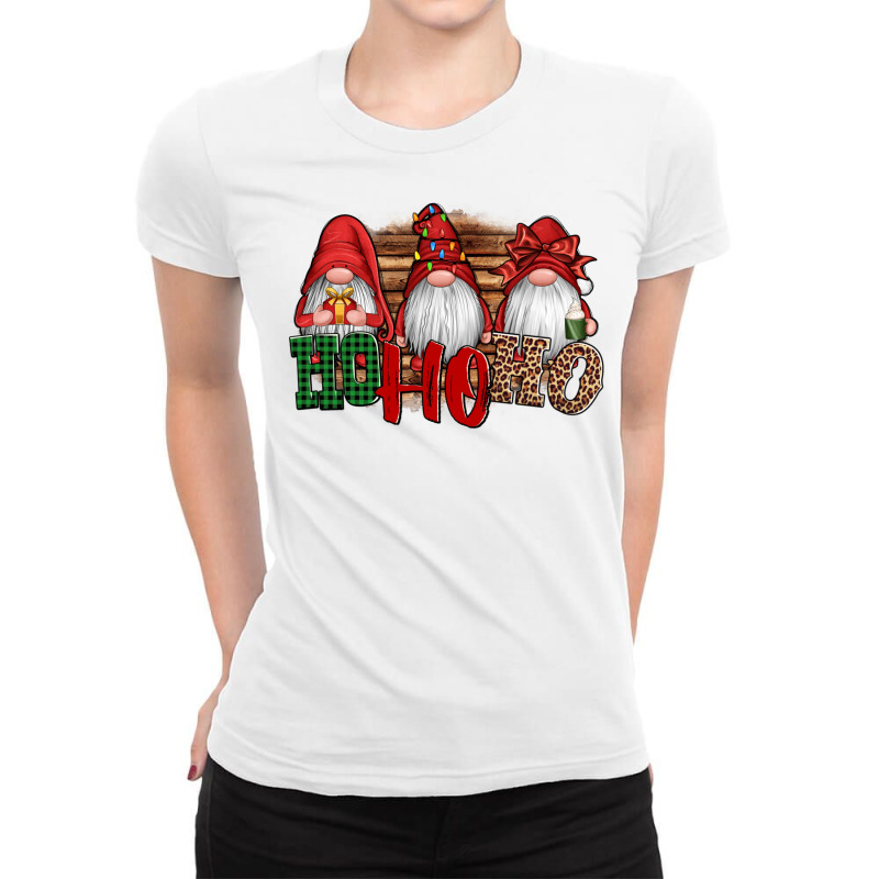 Ho Ho Ho Christmas Gnomes Ladies Fitted T-shirt | Artistshot