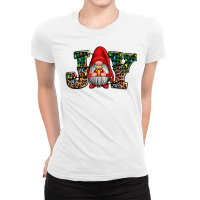 Joy Christmas Gnome Joy To The World Ladies Fitted T-shirt | Artistshot