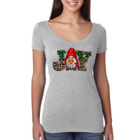 Joy Christmas Gnome Joy To The World Women's Triblend Scoop T-shirt | Artistshot