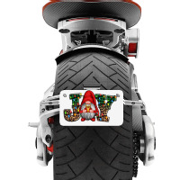 Joy Christmas Gnome Joy To The World Motorcycle License Plate | Artistshot