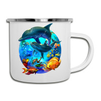 Dolphin Sea Life Save The Ocean Marine Biology Aquarium T Shirt Camper Cup | Artistshot