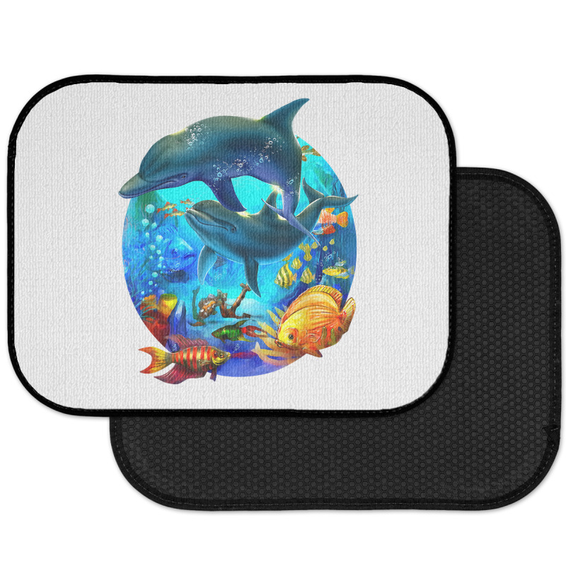 Dolphin Sea Life Save The Ocean Marine Biology Aquarium T Shirt Rear Car Mat | Artistshot