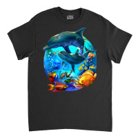 Dolphin Sea Life Save The Ocean Marine Biology Aquarium T Shirt Classic T-shirt | Artistshot