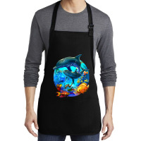 Dolphin Sea Life Save The Ocean Marine Biology Aquarium T Shirt Medium-length Apron | Artistshot