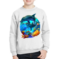 Dolphin Sea Life Save The Ocean Marine Biology Aquarium T Shirt Youth Sweatshirt | Artistshot