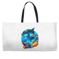 Dolphin Sea Life Save The Ocean Marine Biology Aquarium T Shirt Weekender Totes | Artistshot