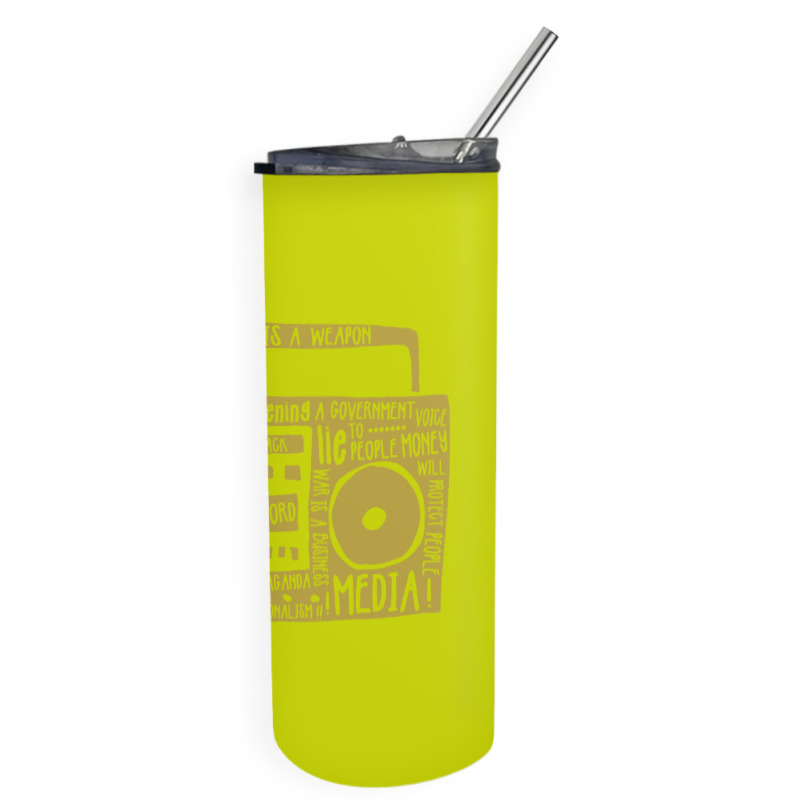 Propaganda Media Skinny Tumbler | Artistshot