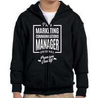 Marketing Communications Manager Youth Zipper Hoodie | Artistshot