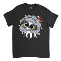 Cartoon Cat Cute Music Classic T-shirt | Artistshot