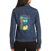 Jesus Christ Cross Religious Picture Christian Art Print Mens My Favor Ladies Denim Jacket | Artistshot